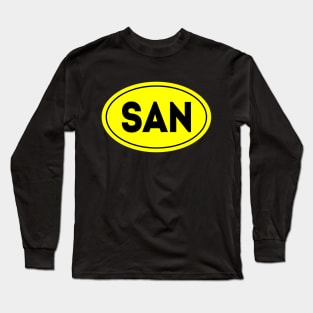 SAN Airport Code San Diego International Airport USA Long Sleeve T-Shirt